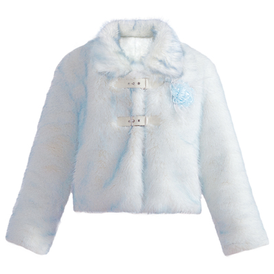 易碎商店富家千金环保皮草外套