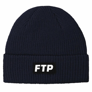 【现货】FTP字母logo瓜皮帽冷帽毛线针织帽美潮fuckthepopulation