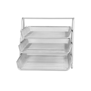 抽拉式文件架档案架桌面文档分层收纳篮票据分类篮架办公杂志卷宗