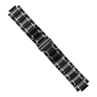 代用GC陶瓷表链Guess手表带间钢陶瓷三株五铢表带23mm黑色白色男