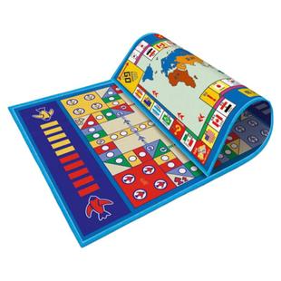 华婴飞行棋地毯超大号双面儿童富翁游戏垫爱情公寓同款游戏爬行垫