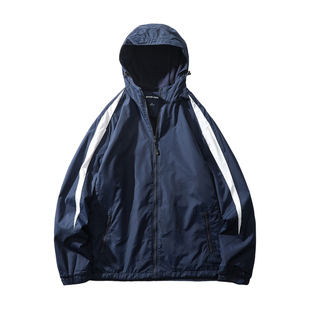 古着vintage加绒运动外套男冬季美式复古冲锋衣风衣外贸男装夹克