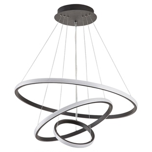 广东中山灯具餐厅吊灯三环吧台饭厅饭桌led现代简约网红吊灯北欧