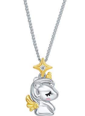 周六福S925银项链送女友生日礼物