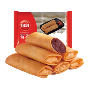 三全思念豆沙春卷油炸小吃家庭早餐甜品菠萝风味酒店宴会商用整箱