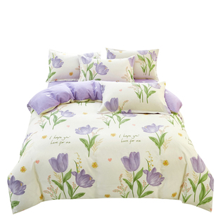 2025新款100%纯棉四件套全棉床单被套南通家纺被罩床上用品四季款