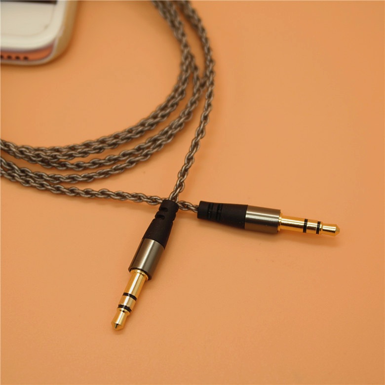 批发头戴耳机线镀银线SOLO2HD50AUX线车载公对公线