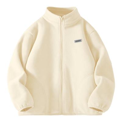 棉致儿童摇粒绒外套男童秋冬颗粒绒内胆儿童抓绒衣女童内搭上衣男