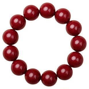 【普陀山正品】天然朱砂手串手链正品紫金砂转运珠男护身符本命年