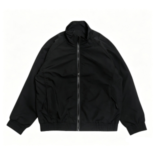 日系VISVIM复古复刻秋季立领黑色防风潮流插肩袖冲锋衣夹克男