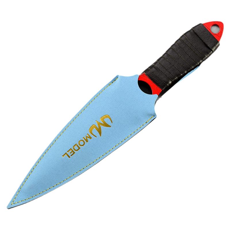 现货26CM  CS-GO/暗区周边骷髅刀深红之网全金属武器模型工艺摆件