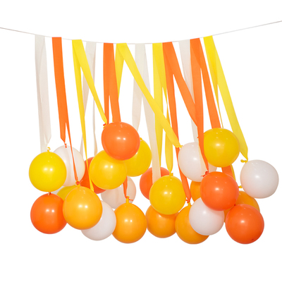 飘带教室拍照彩色彩带流苏气球