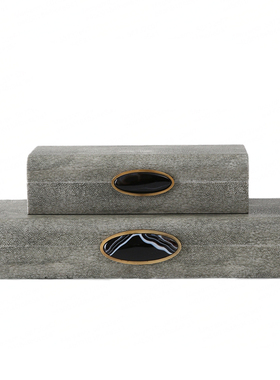 新中式风梳妆台烤漆实木收纳盒