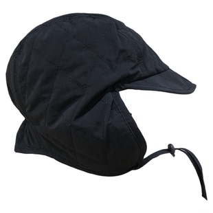 新款雷锋帽子女夹棉防风保暖护耳套头帽气质秋冬日系简约休闲鸭舌