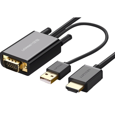 绿联VGA转HDMI转换器笔记本电脑