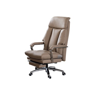 顾家家居真皮老板椅舒适久坐人体工学椅电脑椅家用可躺办公室椅子