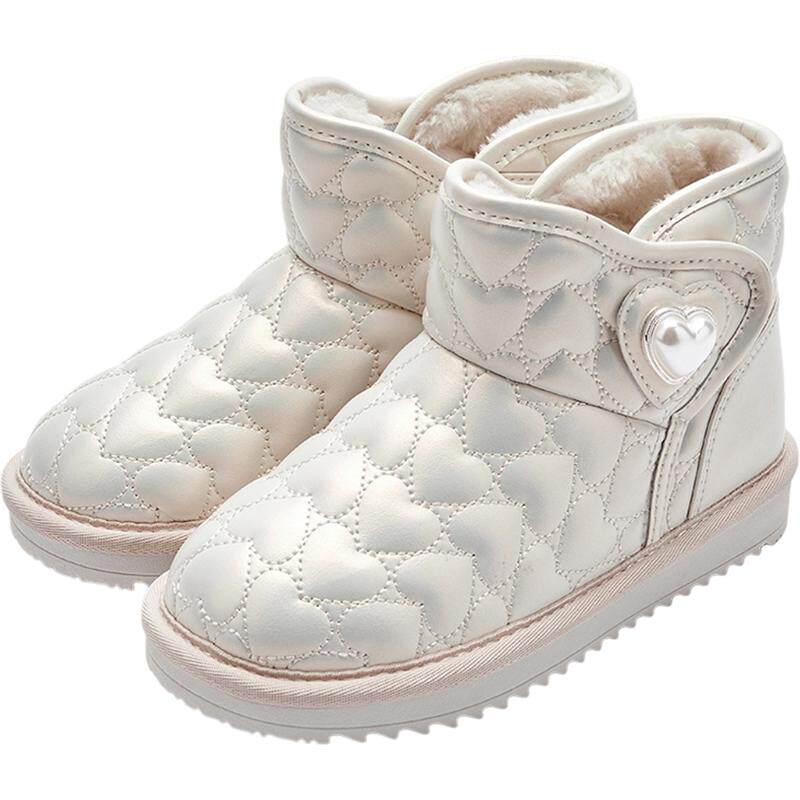 巴拉巴拉女童雪地靴冬季长毛绒厚