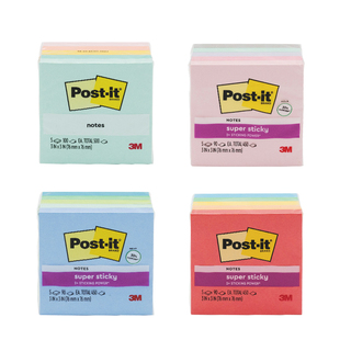 3M报事贴便利贴狠贴玩趣系列仙尘月光便条纸炫彩系列多色可再贴便条纸彩色便签纸本