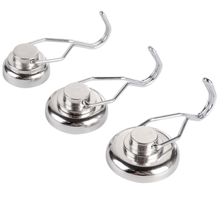 旋转型强磁挂钩强力磁铁挂钩冰箱吸铁石挂钩钕铁硼磁铁吸盘圆形钩