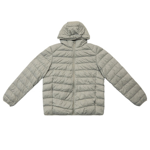 肆拾度线90白鸭绒男三防轻薄连帽排骨羽绒服保暖外套内胆冬装上衣