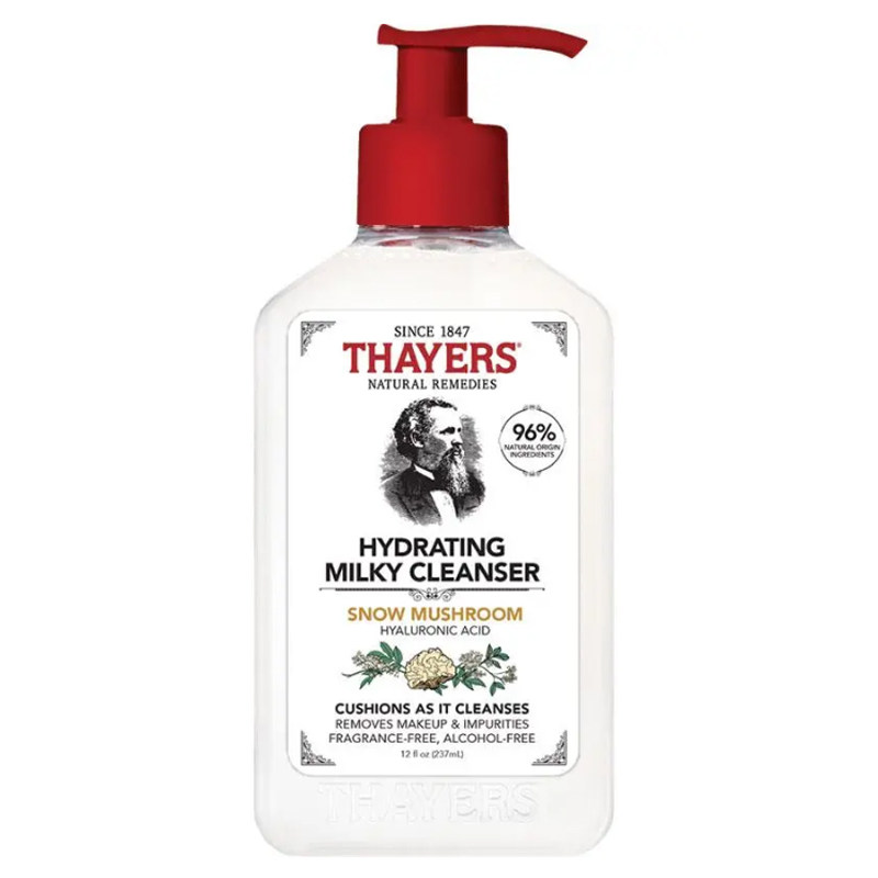 Thayers芦荟温和泡沫洗面奶雪蘑菇牛奶洁面乳237ml