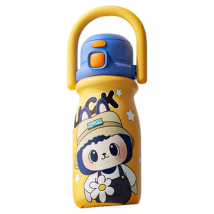 奇古堂儿童保温杯学生上学专用水杯男2026新款吸管杯子大容量水壶