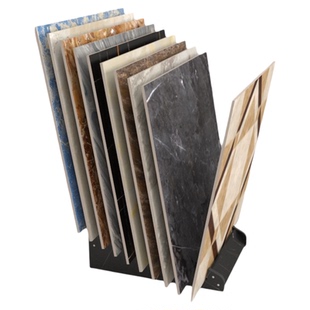 多功能瓷砖展示架木地板样品架子落地插架750地砖展架6008001200