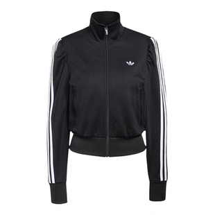 Adidas/阿迪达斯正品三叶草新款女黑白色亲肤经典夹克外套KS1362
