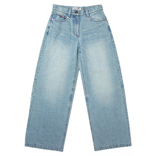 M1DNOTE 设计师品牌 26早春新品 口袋刺绣牛仔长裤SOLSOL买手店