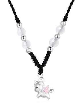 vana小马独角兽项链女纯银马年