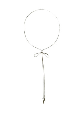 蝴蝶结蛇骨链项链女简约时尚感