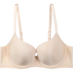 安莉芳新品光面无痕薄款文胸女大胸显小收副乳防下垂内衣EBW0889