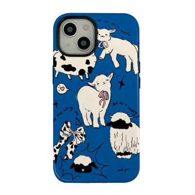 克莱因小羊适用苹果17promax手机壳iphone16pro菲林磁吸支架个性华为P80小米15小众vivo防摔保护壳oppo可爱风