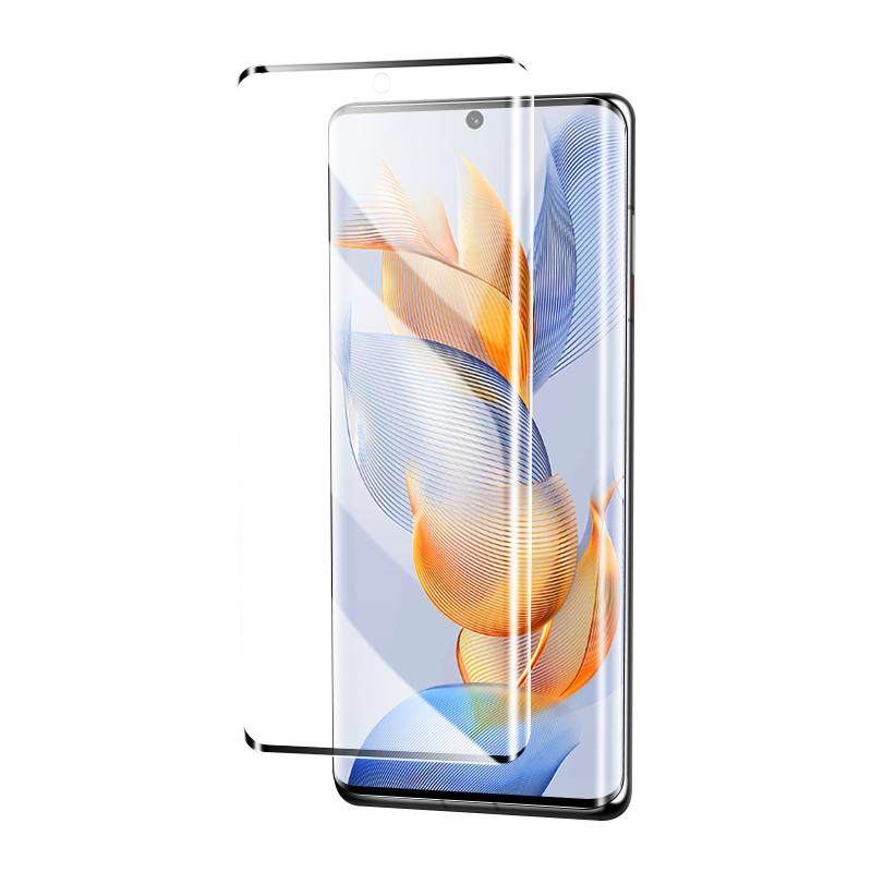 适用荣耀90钢化膜5G抗蓝光曲面保护防摔全屏全覆盖honor90Pro手机膜高清防指纹水凝膜新款防爆玻璃屏保全包边