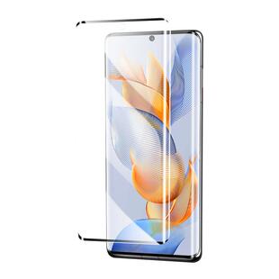 白洛适用荣耀90钢化膜5G抗蓝光曲面保护防摔全覆盖honor90Pro手机膜高清防指纹水凝膜新款防爆玻璃屏保全包边