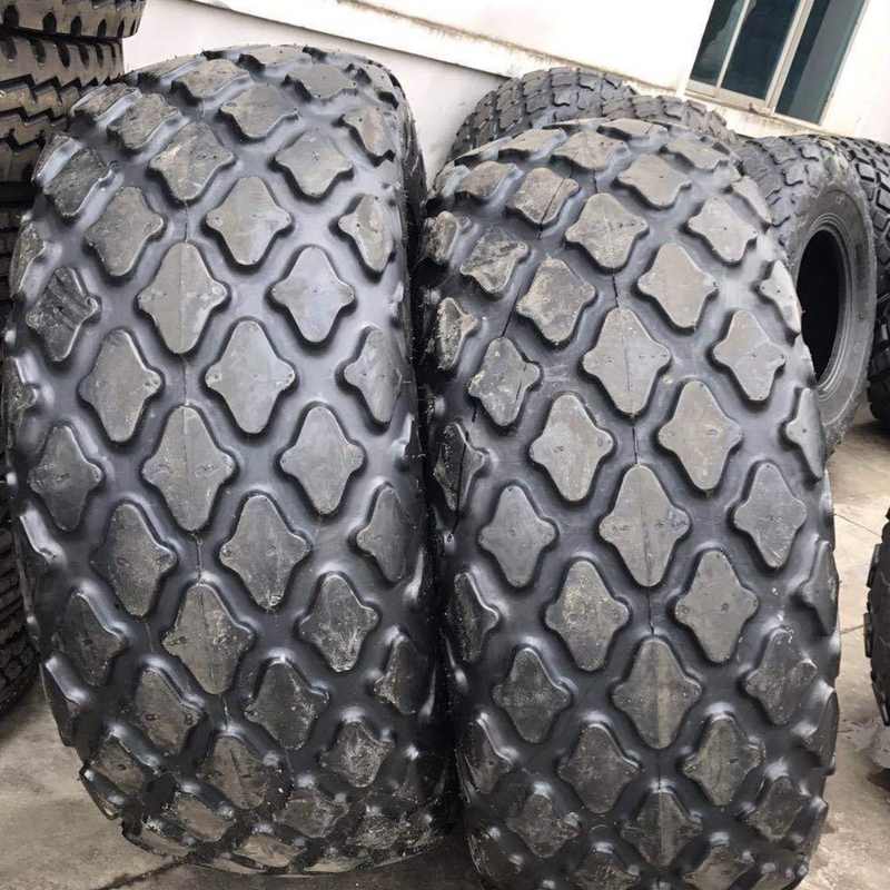 23.1-26工程轮胎批发花纹加深大载防扎厂家直供压路机菠萝花轮胎