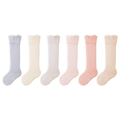 婴儿袜子秋冬纯棉高筒袜