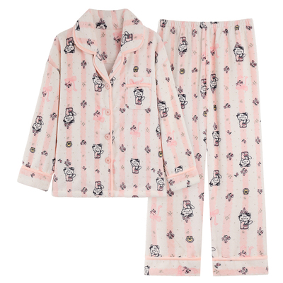 都市丽人2025新款珊瑚绒睡衣女