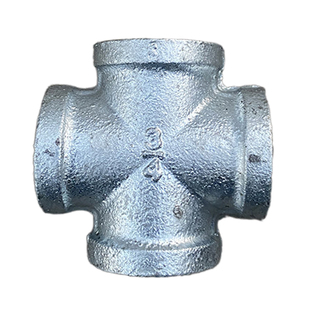 玛钢镀锌正四通同径内丝扣管件接头消防配件4分6分1寸DN15 20 25