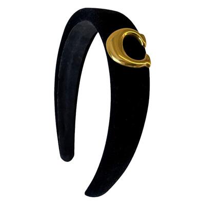 韩国黑色丝绒发箍女款高颅顶头箍