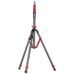 轻装时代MT02摄影灯架碳纤维三脚架2.6米便携影棚视频直播led摄影补光闪光灯支架户内室外反折叠收纳三角架