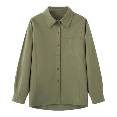 画风drawwind宽松纯棉长袖衬衫