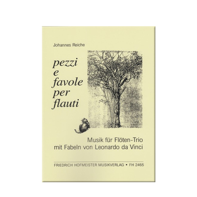 雷施童话故事 三支长笛 德国进口 霍夫曼斯特 原版乐谱书 Reiche Johannes Pezzi e favole for 3 Flutes FH 2465