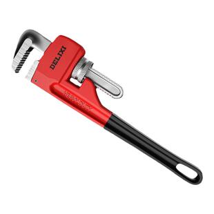 德力西管钳万能快速水暖两用家用多功能小水管管子钳喉钳扳手大口