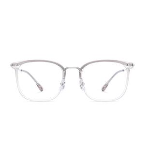 LOHO方框素颜近视眼镜可配度数女款钛架镜框防蓝光透明渐变镜架