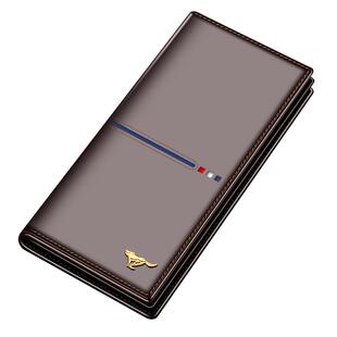 七匹狼长款钱包男士真皮头层牛皮钱夹正品大容量长夹轻奢高档皮夹