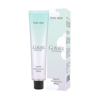 雾青灰色染发剂2023流行色显白植物黑茶灰棕色纯自己在家染发膏女