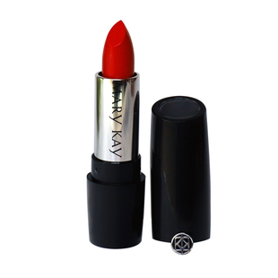 玫琳凯缎光滋润半哑光蜜唇膏3.6g口红保湿易上色持久不脱色名伶红