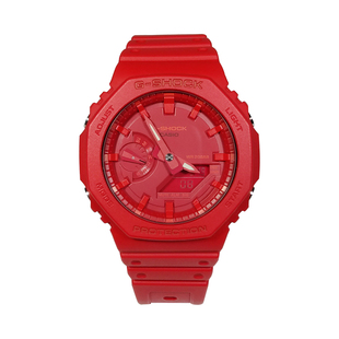 卡西欧G-SHOCK八角形碳纤维运动防水男女手表GA-2100-1/4A 2110ET