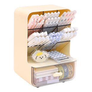 斜插式笔筒收纳盒大容量超大学生桌面儿童女孩笔桶书桌办公室笔架